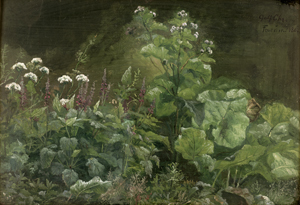 Lot 6166, Auction  125, Christensen, Godfred, Pflanzenstudie bei Farum in Dänemark