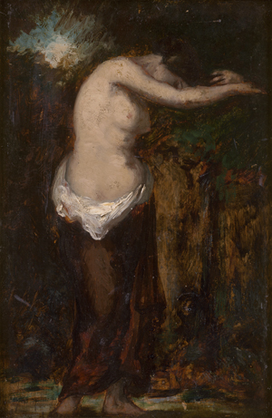 Lot 6183, Auction  125, Diaz de la Peña, Narcisse, Idyll - sich die Haare trocknende Nymphe