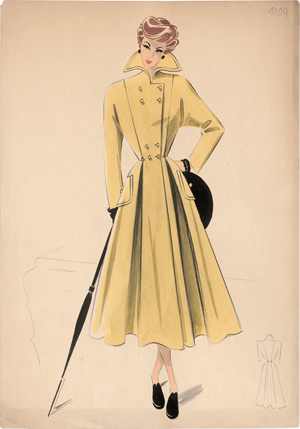 Lot 6629, Auction  125, Mid-Century Modedesign, 50 Originalentwürfe für elegante Damenmode