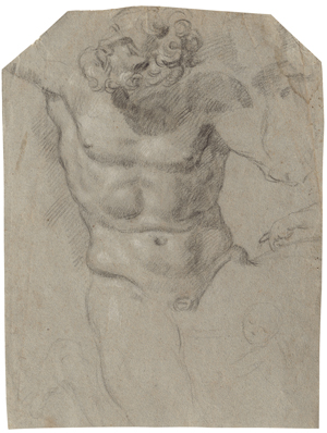 Lot 6709, Auction  125, Carracci, Annibale, Studienblatt mit dem Atlas Farnese