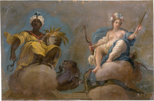 Lot 6747, Auction  125, Batoni, Pompeo - zugeschrieben, Die Erdteile Afrika und Amerika