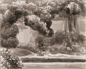 Lot 6800, Auction  125, Kobell, Franz, Böschung am Steilufer der Isar