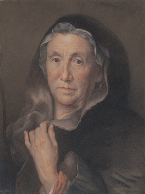 Lot 6818, Auction  125, Seybold, Christian - nach, "Martha": Bildnis einer älteren Frau mit schwarzem Tuch