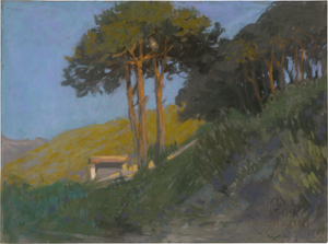 Lot 6919, Auction  125, Lechter, Melchior, Sonnige Anhöhe bei Magazzini auf Elba