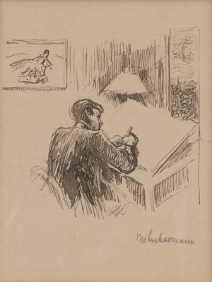 Lot 7012, Auction  125, Liebermann, Max, Am Schreibtisch