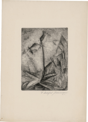 Lot 7103, Auction  125, Maetzel-Johannsen, Dorothea, Stilleben mit Topfpflanze