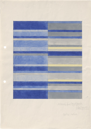 Lot 7130, Auction  125, Meyer-Bergner, Lena, entwurf für doppelgewebe (hohlgewebe)