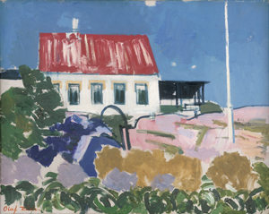 Lot 7171, Auction  125, Rude, Olaf, Blick aus dem Künstlerstudio in Allinge, Bornholm