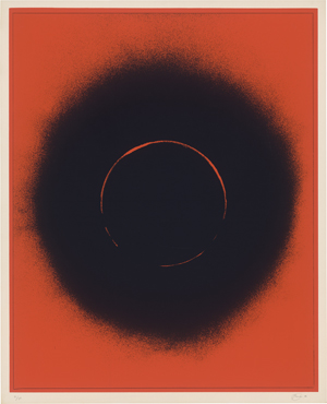 Lot 7275, Auction  125, Piene, Otto, Schwarze Sonne auf Rot