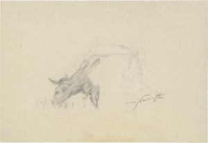 Lot 8028, Auction  125, Corinth, Lovis, Grasende Kuh