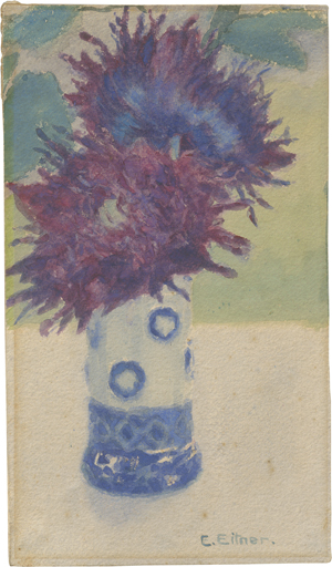 Lot 8037, Auction  125, Eitner, Ernst, Blumen in blauer Vase
