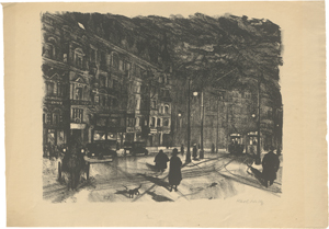 Lot 8070, Auction  125, Holtz, Karl, Nollendorfplatz bei Nacht
