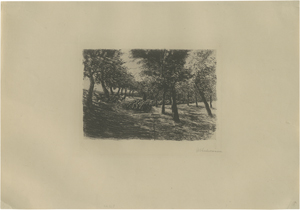 Lot 8103, Auction  125, Liebermann, Max, Schafherde unter Bäumen