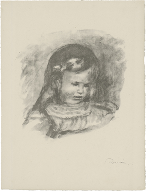 Lot 8156, Auction  125, Renoir, Pierre-Auguste, Claude Renoir, la tête baissée