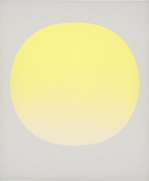 Lot 8287, Auction  125, Geiger, Rupprecht, Farbform gelb / gelber Kreis auf grau