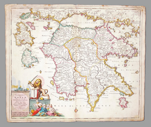 Lot 94, Auction  126, Danckerts, Justus, Sammlung von 54 grenzkolorierten Kupferstichkarten