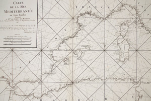 Lot 103, Auction  126, Groignard, Arnaud, Carte de la mer mediterranée en trois feuilles