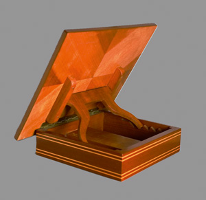 Los 516 - Lesepult - Klappbares Schreibtischpult aus Nussbaumholz - 1 - thumb