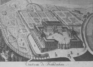 Los 1244 - Karl, Johann Friedrich - Vüe et prospect, des differentes parties du parc, près du Château de Freudenhain appartenant à S. E. le cardinal, et prince regnant de Passau - 1 - thumb