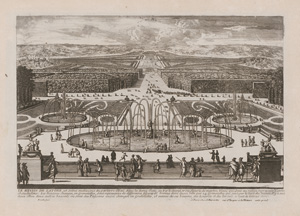 Lot 1258, Auction  126, Perelle, Gabrielle und Nicolas, Sammelband mit 89 Kupfertafeln aus verschiedenen graphischen Folgen mit Ansichten von Paris, Versailles und Umgebung. Paris, Mariette bzw. Langlois, um 1680