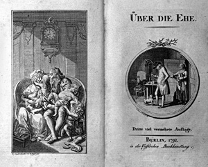 Lot 2052, Auction  126, Hippel, Theodor Gottlieb von, Über die Ehe