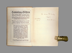 Lot 2125, Auction  126, Jaspers, Karl, Die geistige Situation der Zeit (Widmungsexemplar)