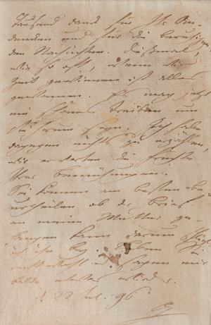 Los 2523 - Goethe, Johann Wolfgang von - Eigenhändiger Brief an C. G. Voigt. 1796 - 0 - thumb