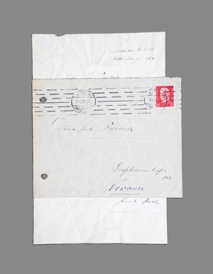 Lot 2532, Auction  126, Huch, Ricarda, Brief an einen Maler. 1931