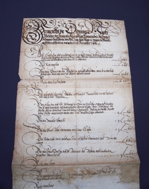 Los 2591 - Krain, Herzogtum - Kaiserliche Zoll-Verordnung für St. Johannes bei Tybein in Krain. 1644 - 2 - thumb