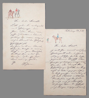 Lot 2604, Auction  126, Wissmann, Hermann von, 2 Briefe an einen Freund über die Emin-Pascha-Expedition. 1888