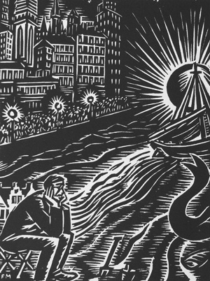 Lot 3310, Auction  126, Masereel, Frans, Mijn land. Mit 100 Orig.-Holzschnitten. Brüssel 1956. - 400 sign. Exemplare