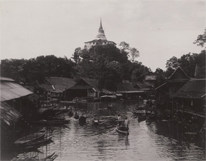 Lot 4088, Auction  126, Siam, Views of Bangkok, Paknam, Rangoon, and Mandalay