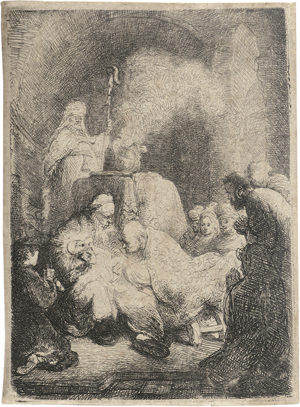Lot 5193, Auction  126, Rembrandt Harmensz. van Rijn, Die Beschneidung: kleine Platte