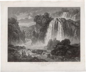 Los 5364 - Gmelin, Wilhelm Friedrich - Veduta reale delle grandi Cascatelle di Tivoli - 0 - thumb