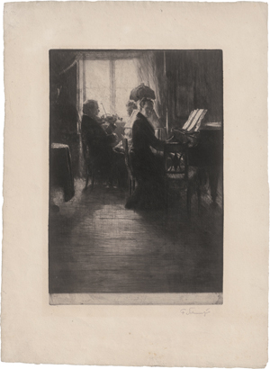 Lot 5461, Auction  126, Schmutzer, Ferdinand, Joachim und Exzellenz V. Keudell, musizierend