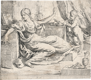 Lot 5683, Auction  126, Reni, Guido, Die Allegorie der Gelehrsamkeit