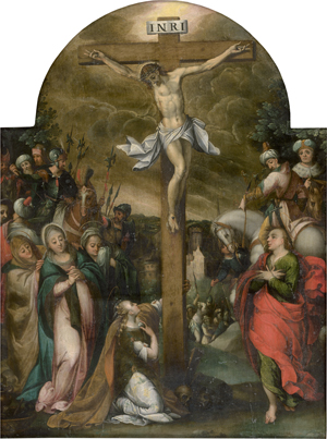 Lot 6015, Auction  126, Süddeutsch, um 1600. Das jüngste Gericht, Kreuzigung, 