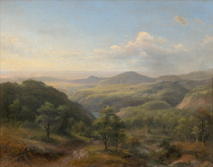 Lot 6104, Auction  126, Crola, Georg Heinrich, Harzlandschaft im Morgenlicht