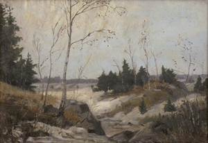 Lot 6127, Auction  126, Buchholz, Karl, Landschaft im Buchfart-Tal (od. bei Vollersrode) unweit Berka in Thüringen