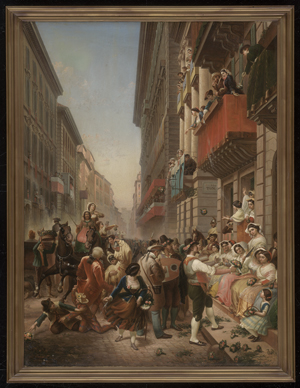 Los 6133 - Pagani, Bartolomeo - Karneval in Rom auf der Via del Corso - 1 - thumb