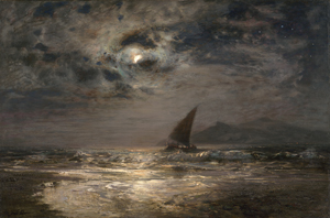 Lot 6144, Auction  126, Koerner, Ernst Carl Eugen, Mondnacht an der Küste von Zakynthos in Griechenland