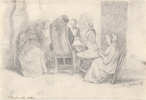 Lot 6601, Auction  126, Chodowiecki, Daniel Nikolaus, Der kleine l'Hombre-Tisch.