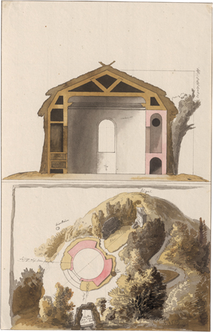Los 6610 - Deutsch - um 1800. Entwürfe zu verschiedenen Gartenarchitekturen - 1 - thumb