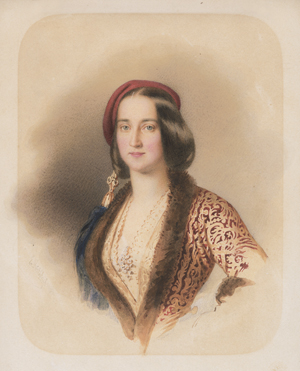 Lot 6693, Auction  126, Rietzschel, Ernst Wilhelm, Amalie von Oldenburg, Königin vom Griechenland in griechischer Tracht