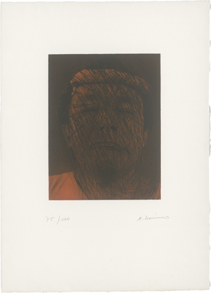 Lot 8242, Auction  126, Rainer, Arnulf, Kopf auf Braun (Selbstportrait)