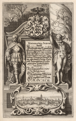 Merian, Matthäus, Sammelband mit 3 Topographien