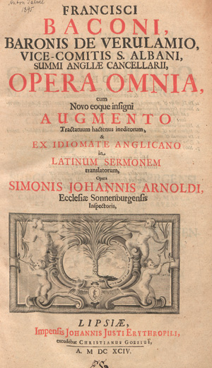 Lot 504, Auction  127, Bacon, Francis, Opera omnia