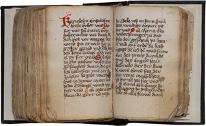 Los 1014 - Johannes von Neumarkt - Mystische Sammelhandschrift. Deutsche Handschrift auf Papier. Nürnberg, St. Katharina, 2. Drittel des 15. Jahrhunderts. - Umfangreiche spätmittelalterliche Sammelhandschrift - 3 - thumb