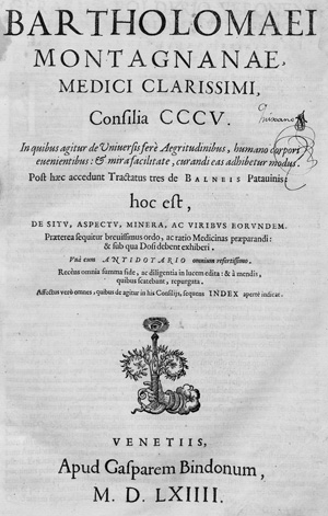 Lot 1082, Auction  127, Bartholomaeus de Montagnana, Consilia CCCV