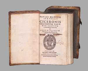 Los 1100 - Manutius, Aldus - In M. Tulli Ciceronis orationum volumen tertium commentarius  - 0 - thumb